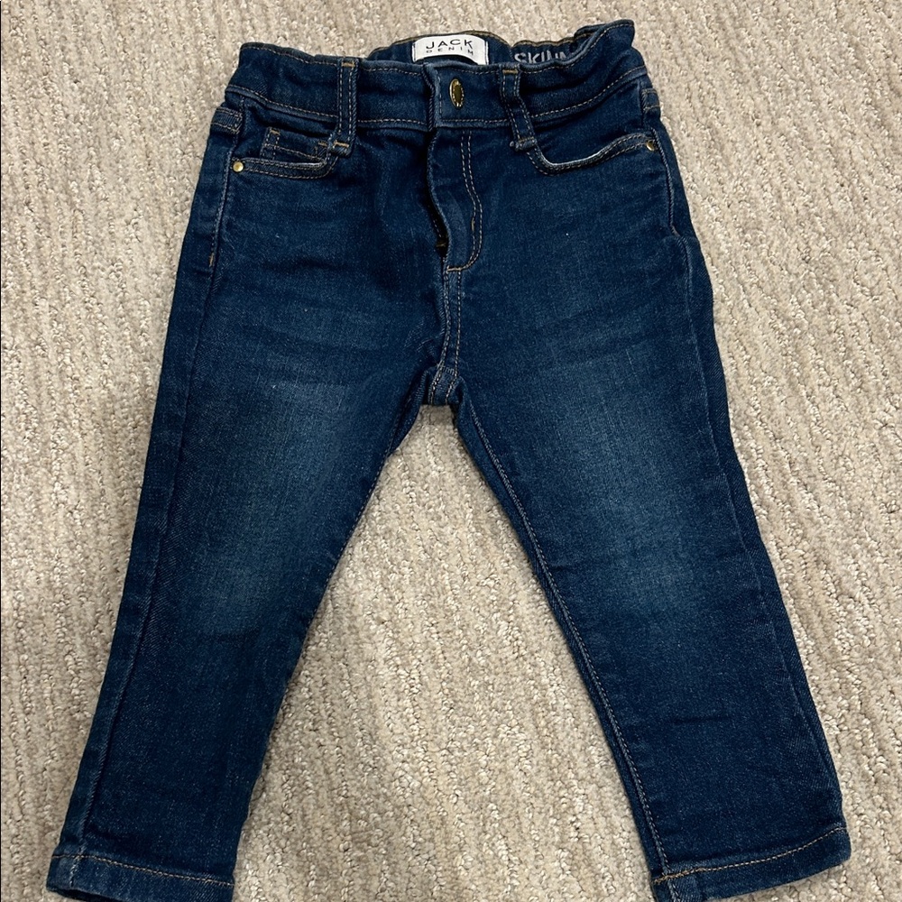 Janie and Jack Dark Blue Skinny Kids Jeans